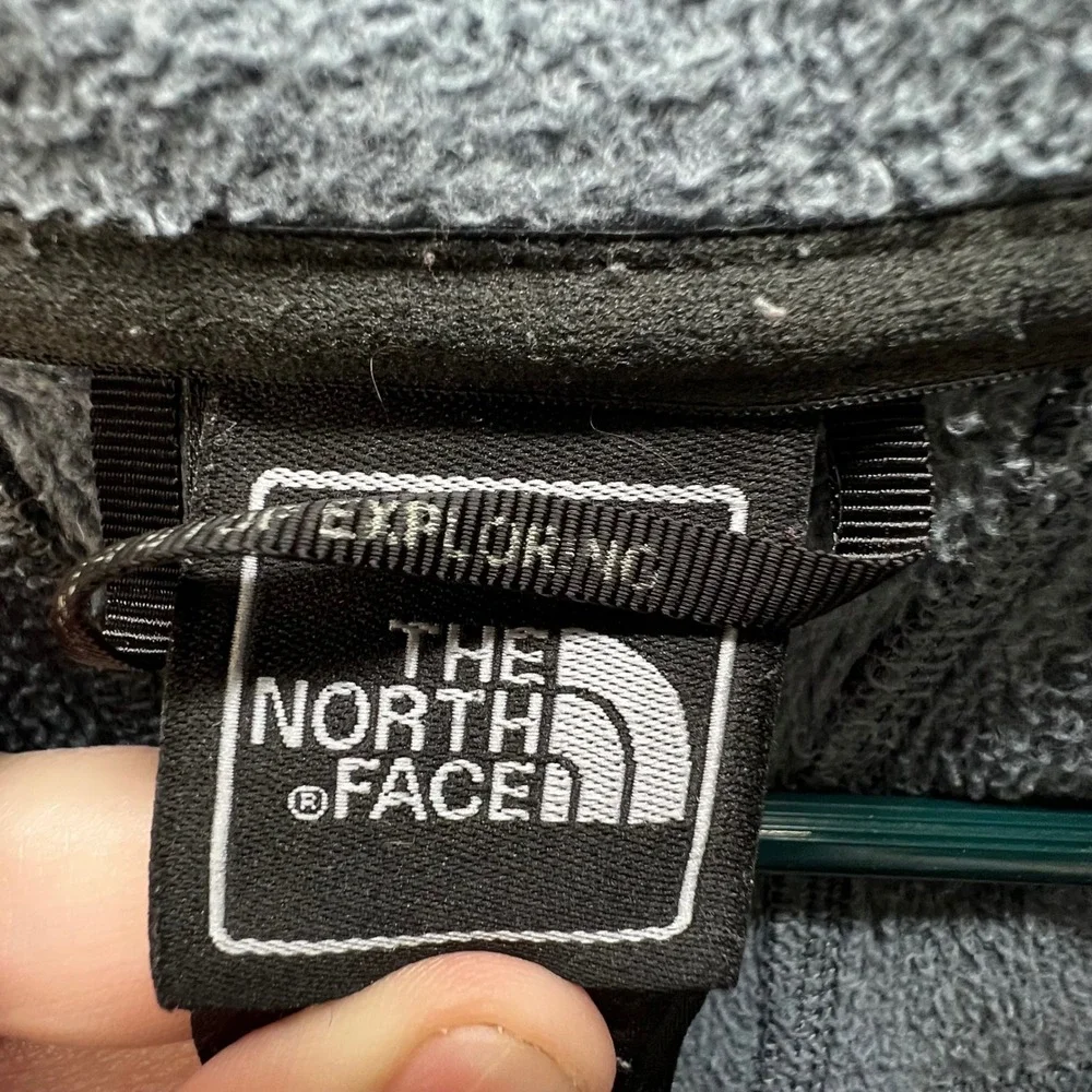 The North Face Men Jacket XL Black Gray Mock Neck‎ Full Zip Logo Gorpcore